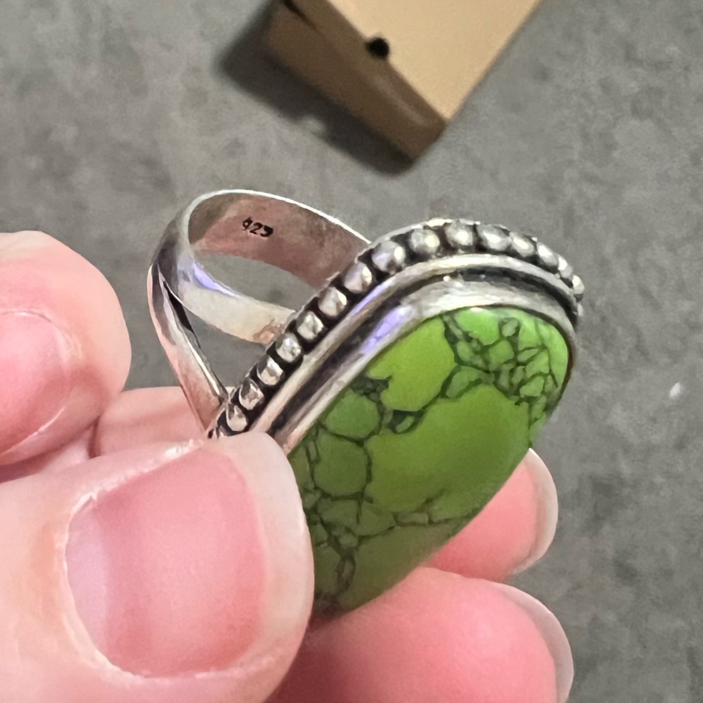 Green Turquoise Ring - image 3
